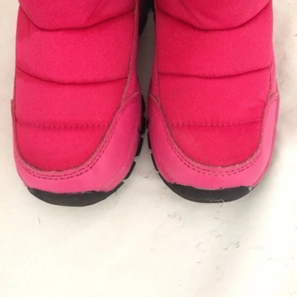 Ubfen Pink Boots Snow boots Girls Winter Warm Waterproof Outdoor Slip Resistant